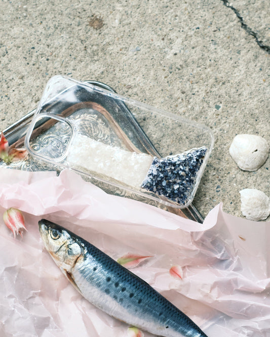 Smartphone Case: Blue&White