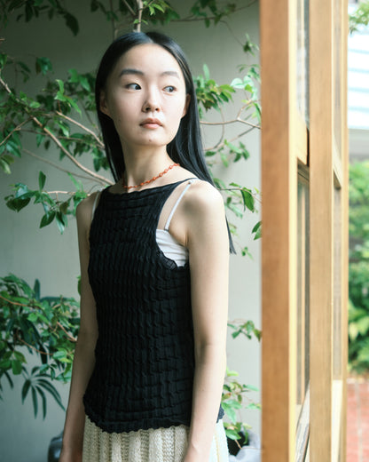 Vintage Glass Beads Necklace: Flower